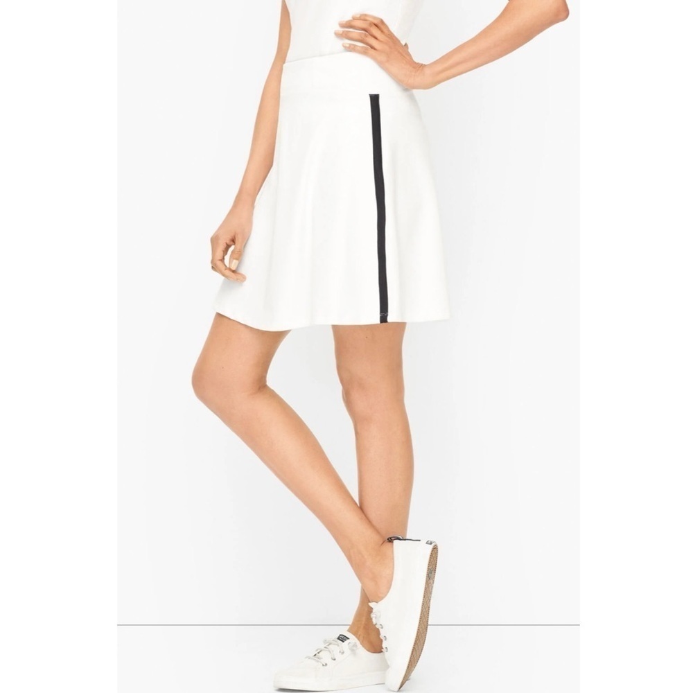 T by Talbots On The Move White Athletic Skort Golf Tennis Pickleball UPF50+ LP